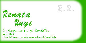 renata unyi business card